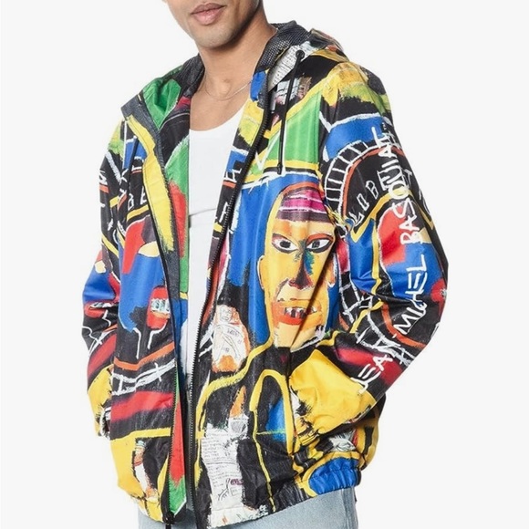 ❤️💛💙 Members Only Basquiat Lightweight Jacket for Men-L-NWT - Picture 3 of 16